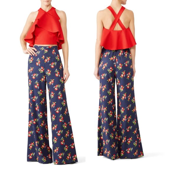 Jill Jill Stuart Floral Flare‎ Pants - Picture 1 of 10